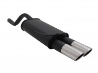 Novus Sportauspuff passend für Renault Clio 2 2x76mm SR-Design Novus Sportauspuff passend für Renault Clio 2 2x76mm SR-Design