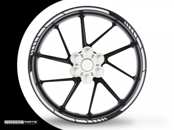 Felgenrandaufkleber GP Race chrom