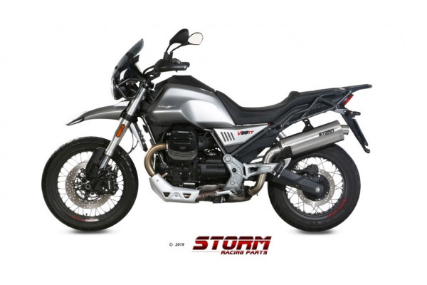 Storm by MIVV OVAL Endschalldämpfer passend für Moto Guzzi V85 TT 19-22