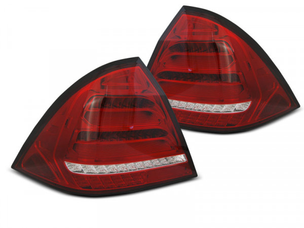 LED BAR Rücklichter rot weiß dynamische Blinker passend für Mercedes W203 Limousine 00-04