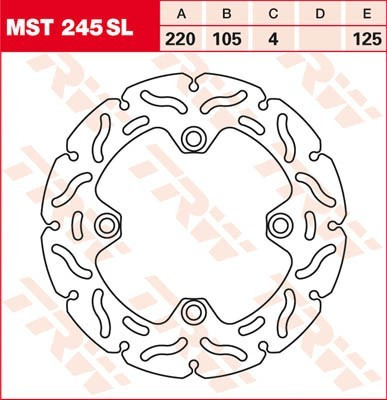 Bremsscheibe starr MST245SL