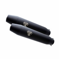Deeptone Black Café Racer Doppel-Schalldämpfer passend für BMW K 1100 RS 1989–1999 Deeptone Black Café Racer Doppel-Schalldämpfer passend für BMW K 1100 RS 1989–1999