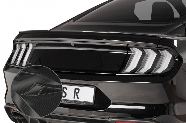 Heckflügel mit ABE für Ford Mustang VI HF727 Schwarz Strukturiert