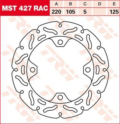 Bremsscheibe starr MST427RAC