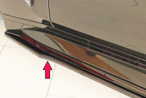 Rieger Seitenschweller links ansatz glanz schwarz für BMW 4er G83 M4 (G234M) Cabrio 06.21-