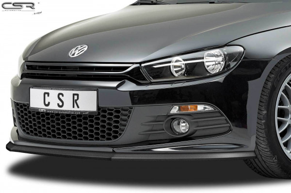Cup-Spoilerlippe mit ABE für VW Scirocco III R-Line CSL385 Schwarz Strukturiert