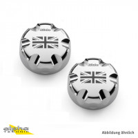 Bitubo Abdeckkappen chrom Union Jack passend für JBH Dämpfer Bitubo Abdeckkappen chrom Union Jack passend für JBH Dämpfer