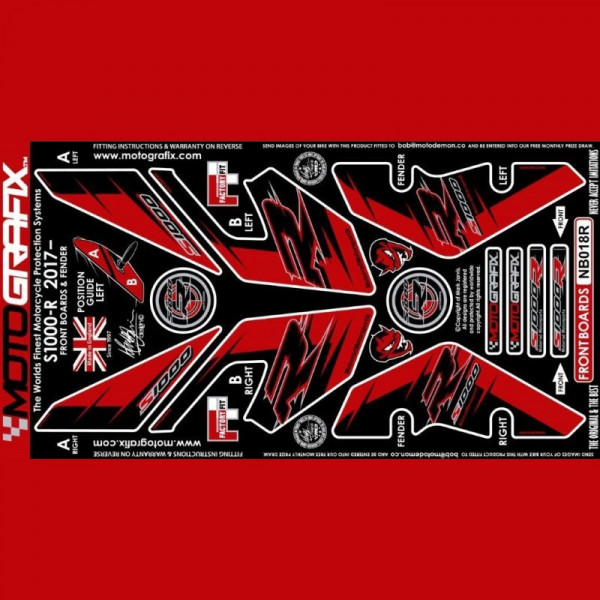 Motografix Steinschlagschutz vorn passend für BMW S 1000 R 2017