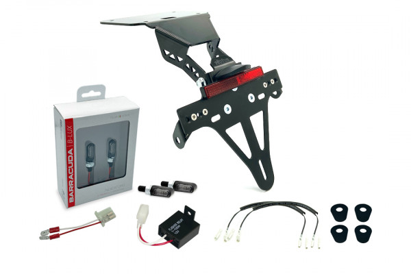 alpha Technik Kennzeichenhalter-Blinker-Kit M-LED passend für Yamaha YZF-R3 / MT03 2016-2019