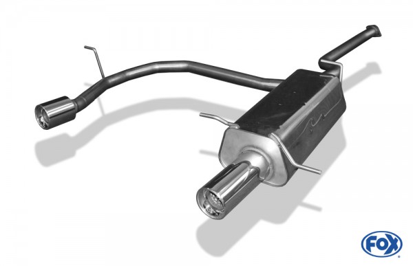 FOX Endschalldämpfer passend für Hyundai Santa Fé SM – 1x100 Typ 13 rechts/links