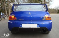 FOX Endschalldämpfer passend für Mitsubishi Lancer EVO IX 2.0l 206kW FOX Endschalldämpfer passend für Mitsubishi Lancer EVO IX 2.0l 206kW