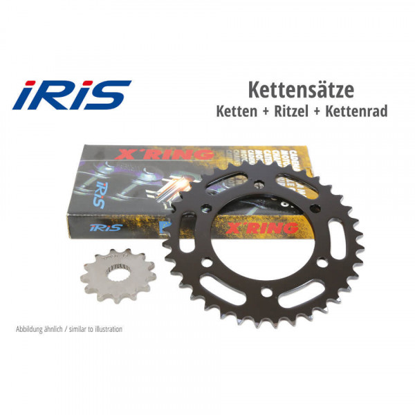IRIS Kette & ESJOT Räder X-Ring Kettensatz Zontes 125 G1, 125 U, 21-