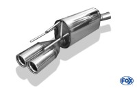 FOX Endschalldämpfer Ø63,5mm 2x76 Typ 13 passend für Opel Calibra A FOX Endschalldämpfer Ø63,5mm 2x76 Typ 13 passend für Opel Calibra A