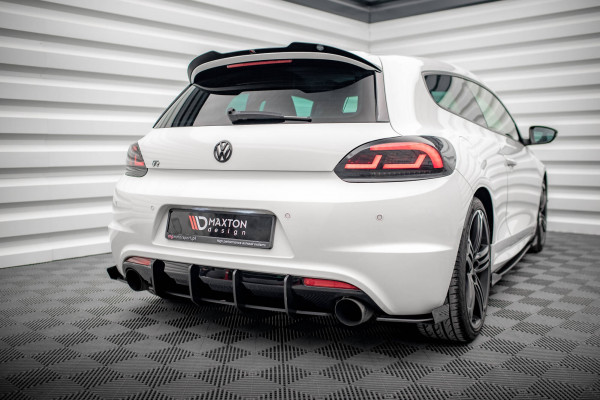 Street Pro Heck Ansatz Flaps Diffusor +Flaps Für Volkswagen Scirocco R Mk3 Schwarz Hochglanz