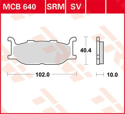 Scheibenbremsbeläge MCB640SRM