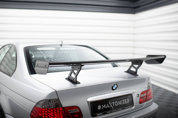 Carbon Spoiler With Internal Brackets Uprights BMW 3er Coupe E46