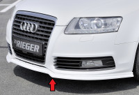 Rieger Spoilerlippe matt schwarz für Audi A6 (4F) Lim. 10.08-08.11 (ab Facelift)