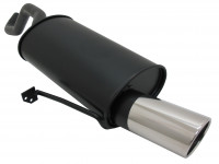 Novus Sportauspuff passend für Renault Clio 3 1x90mm SR-Design Novus Sportauspuff passend für Renault Clio 3 1x90mm SR-Design