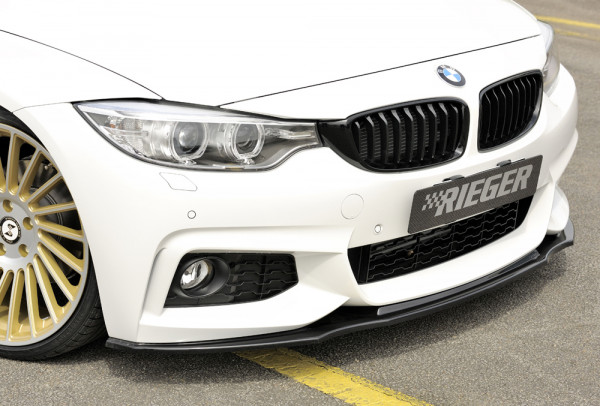 Rieger Spoilerschwert glanz schwarz für BMW 4er F32 (3C) Coupé (3-tür.) 07.15- (ab Facelift) LCI