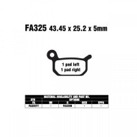 EBC FA325 TT Bremsbeläge passend für KTM & Husqvarna EBC FA325 TT Bremsbeläge passend für KTM & Husqvarna