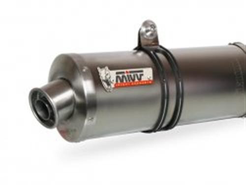 MIVV Oval Edelstahl Endschalldämpfer passend für Ducati Monster 620, 800, 1000, S4