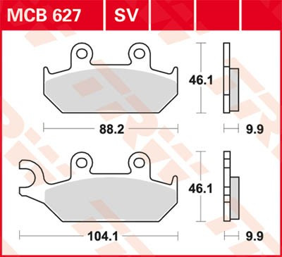 Scheibenbremsbeläge MCB627