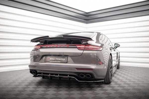 Spoiler CAP Für Porsche Panamera GTS / Panamera E-Hybrid / Panamera Turbo S E-Hybrid 971 Schwarz Hoc