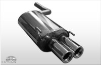 FOX Endschalldämpfer passend für Mercedes C-Klasse W202/S202 - Eingang 61mm - 2x80 Typ 13 FOX Endschalldämpfer passend für Mercedes C-Klasse W202/S202 - Eingang 61mm - 2x80 Typ 13