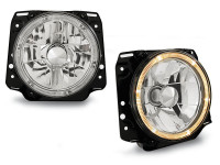 Scheinwerfer Angel Eyes chrom passend für VW Golf II 2 08.83-08.91 Scheinwerfer Angel Eyes chrom passend für VW Golf II 2 08.83-08.91