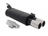 Novus Sportauspuff passend für Opel Astra F / Opel Kadett E 2x76mm Novus Sportauspuff passend für Opel Astra F / Opel Kadett E 2x76mm