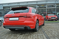 Heck Ansatz Flaps Diffusor Für Audi A4 B9 S-Line Schwarz Hochglanz