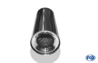 FOX Anschweißendrohr Typ 11 Ø114 mm Edelstahl mit Absorber FOX Anschweißendrohr Typ 11 Ø114 mm Edelstahl mit Absorber