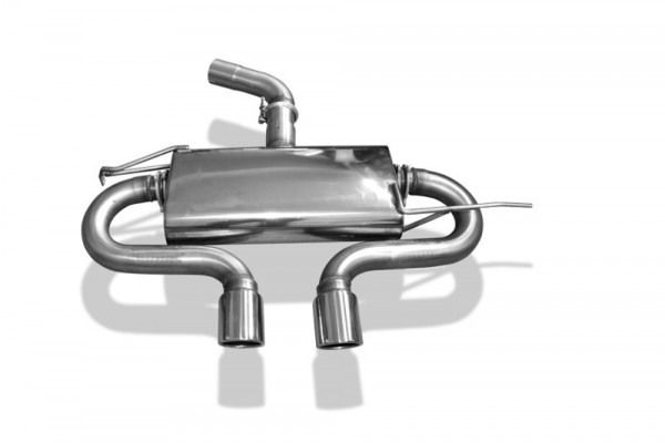 Fox ESD Edelstahl 2x90mm mittig Typ16 passend für VW Golf 5 R32-Look