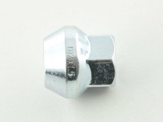 Radmutter einzeln Länge 34mm Kegelbund M12x1,25 silber