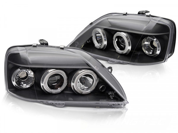Scheinwerfer Dacia Logan 04-08 Angel Eyes Schwarz