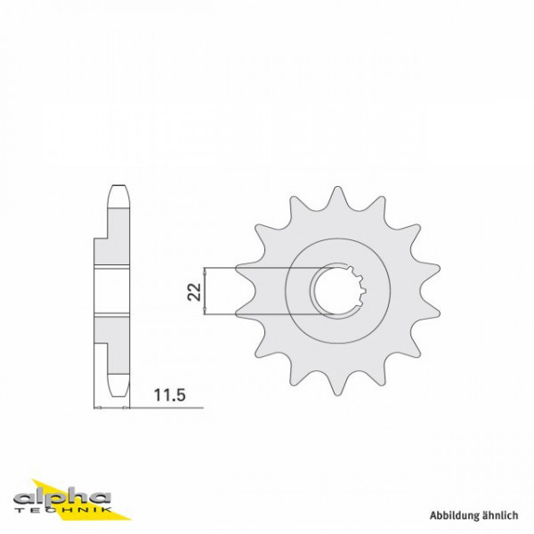 Ritzel 15 Zähne Teilung 520