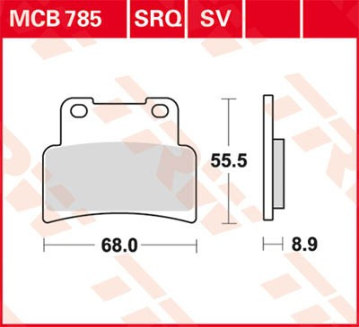 Scheibenbremsbeläge MCB785