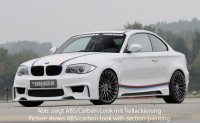 Rieger Seitenschweller links carbon look für BMW 1er E81 (187/1K2/1K4) Lim. 09.04-08.11 Ausführung: Schwarz matt