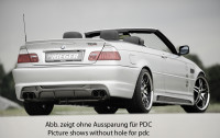 Rieger Heckschürze für BMW 3er E46 Cabrio 02.98-12.01 (bis Facelift)