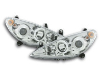 FK Automotive Angel Eyes Scheinwerfer Set chrom passend für Peugeot 307 01-06 FK Automotive Angel Eyes Scheinwerfer Set chrom passend für Peugeot 307 01-06