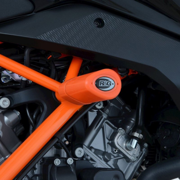 R&G Racing Sturzpads "No Cut" ORANGE KTM RC 125 / 200 / 390 2014-2021