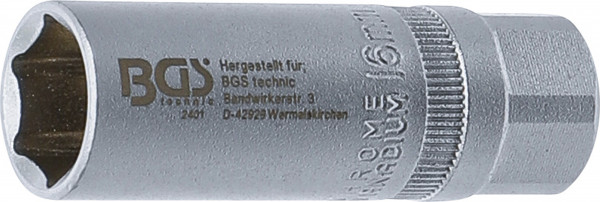 BGS Zündkerzen-Einsatz SW 16 mm | Innenvierkant 1/2 Zoll