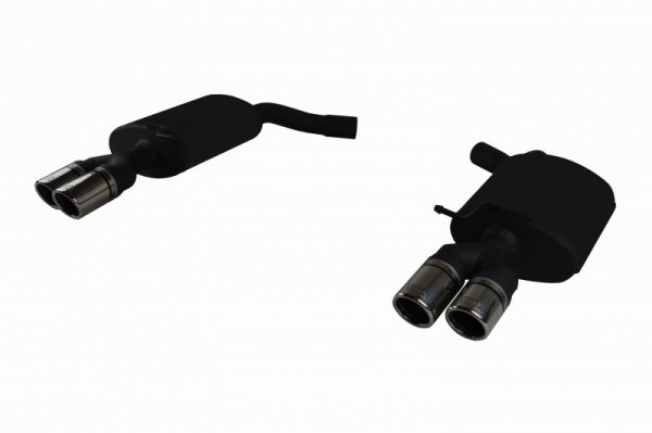 Ulter Sportauspuff passend für Audi A4 B7 QUATTRO 2004–2007 4 Duplex Endrohre rund Ø70