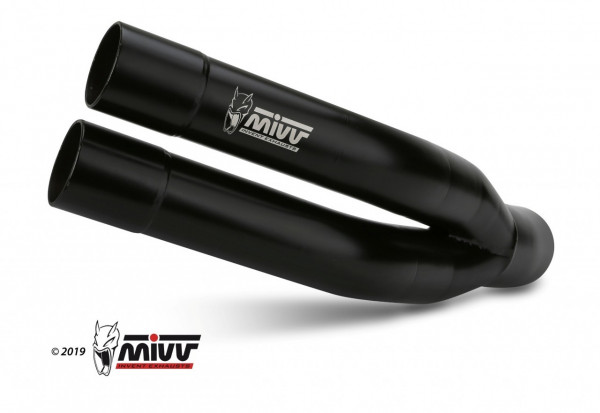 MIVV DOUBLE GUN STEEL BLACK SUZUKI GSR 750 11-16