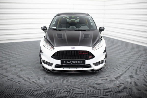 Front Ansatz V.3 Für Ford Fiesta ST Mk7 FL Schwarz Hochglanz