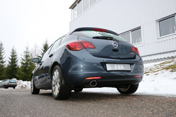 Opel Astra J Limousine Endschalldämpfer quer Ausgang links - 140x90 Typ 32