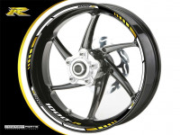 Felgenrandaufkleber passend für Suzuki GSX-R 1000 weiß-gold Felgenrandaufkleber passend für Suzuki GSX-R 1000 weiß-gold