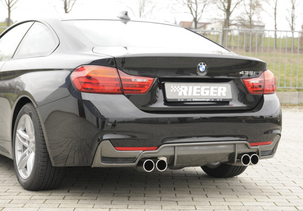 Rieger Heckeinsatz carbon look für BMW 4er F36 (3C) Gran Coupé (5-tür.) 05.14-06.15 (bis Facelift)