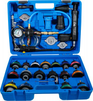 Kühlsystem-Abdrück-Satz 28-tlg. inkl. Befüllsystem – passend für zahlreiche Fahrzeugtypen Kühlsystem-Abdrück-Satz 28-tlg. inkl. Befüllsystem – passend für zahlreiche Fahrzeugtypen