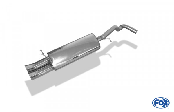VW Golf IV Endschalldämpfer - 2x63 Typ 28